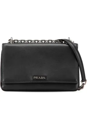 Prada Pre-owned, Kobieta, Czarny, ONE SIZE, Skóra, Pre-owned Leather crossbody-bags