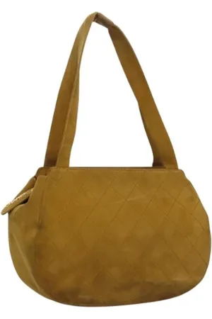 CHANEL Pre-owned, Kobieta, Żółty, ONE SIZE, Zamsz, Pre-owned Suede handbags
