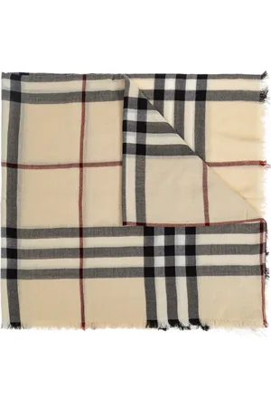 Burberry Akcesoria, unisex, Beżowy, ONE SIZE, Wełniany szal