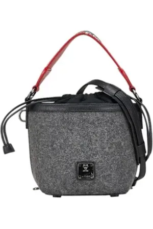 MCM Pre-owned, Kobieta, Szary, ONE SIZE, Wełna, Pre-owned Wool handbags