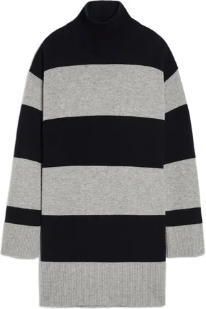Max Mara Sukienki, Kobieta, Niebieski, XS, Kaszmir, Niebieska Sukienka z Wełny i Kaszmiru