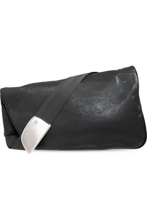 Burberry Torebki, Mężczyzna, Szary, ONE SIZE, Skóra, Torba na ramię Shield Messenger Large