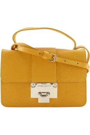 Jimmy Choo Pre-owned, Kobieta, Żółty, ONE SIZE, Skóra, Pre-owned Skórzane torebki
