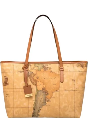 ALVIERO MARTINI 1A CLASSE Torebki, Kobieta, Beżowy, ONE SIZE, Torba Shopping Geo Classic