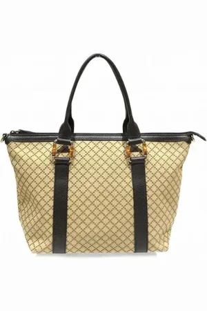 Gucci Pre-owned, Kobieta, Beżowy, ONE SIZE, Skóra, Pre-owned Canvas totes