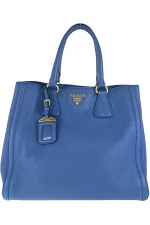 Prada Pre-owned, Kobieta, Niebieski, ONE SIZE, Skóra, Pre-owned Leather totes