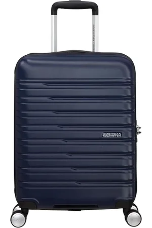 American Tourister Walizki, unisex, Niebieski, ONE SIZE, Len, Walizka kabinowa Flashline z zamkiem TSA