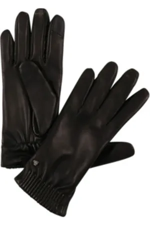 ROECKL Akcesoria, unisex, Czarny, 6 1/2 IN, Arizona Touch Czarne Rękawice