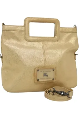 Burberry Pre-owned, Kobieta, Żółty, ONE SIZE, Skóra, Pre-owned Skórzane torebki