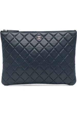 CHANEL Pre-owned, Kobieta, Niebieski, ONE SIZE, Skóra, Pre-owned Leather clutches