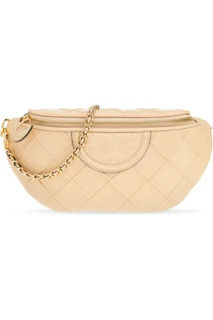 Tory Burch Torebki, Kobieta, Beżowy, ONE SIZE, Torba na pas `Fleming Soft`
