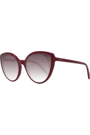 Emilio Pucci Akcesoria, Kobieta, Czerwony, ONE SIZE, Czerwone Okulary Motylek