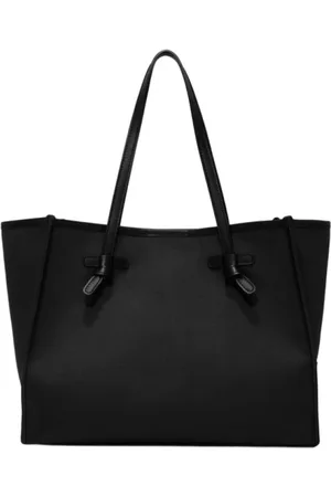 Gianni chiarini Torebki, Kobieta, Czarny, ONE SIZE, Torba z Kanwy z Obrzeżami Skóry