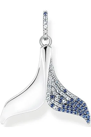 Thomas Sabo Akcesoria, Kobieta, Niebieski, ONE SIZE, Wisiorek Ogon z niebieskimi kamieniami w kolorze srebrnym, niebieski Pe 931-644-1