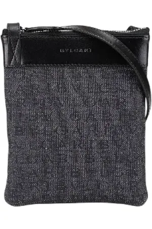 Bvlgari Pre-owned, Kobieta, Niebieski, ONE SIZE, Skóra, Pre-owned Canvas crossbody-bags