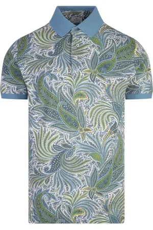 Etro Koszulki, Mężczyzna, Wielobarwność, L, Paisley Print Polo Shirt Multi Colour