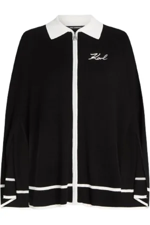Karl Lagerfeld Kurtki, Kobieta, Czarny, S, Cape Karl H24