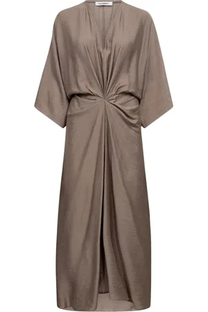 Co`Couture Sukienki, Kobieta, brązowy, S, Elegancka sukienka w orzechu