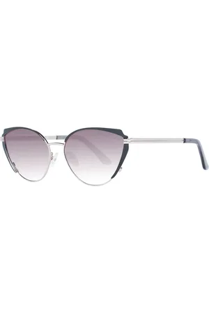 Guess Akcesoria, Kobieta, Szary, ONE SIZE, Wielokolorowe Okulary Przeciwsoneczne Kocie Oko Brązowy