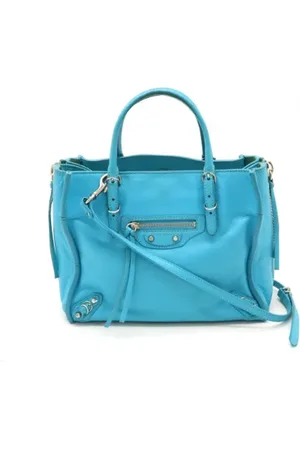 Balenciaga Pre-owned, Kobieta, Niebieski, ONE SIZE, Len, Pre-owned Leather balenciaga-bags