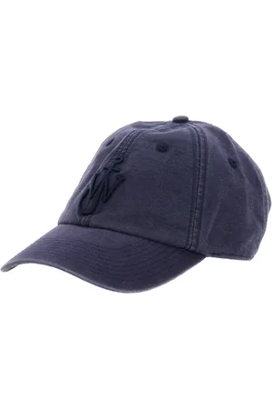 J.W.Anderson Akcesoria, Mężczyzna, Niebieski, ONE SIZE, Niebieska Czapka Baseballowa z Haftowanym Logo