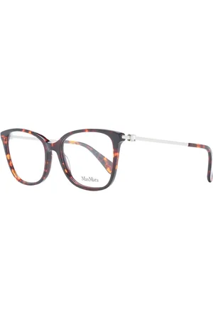 Max Mara Akcesoria, Kobieta, brązowy, ONE SIZE, Brązowe Okulary Optyczne Damskie Kwadratowy Styl