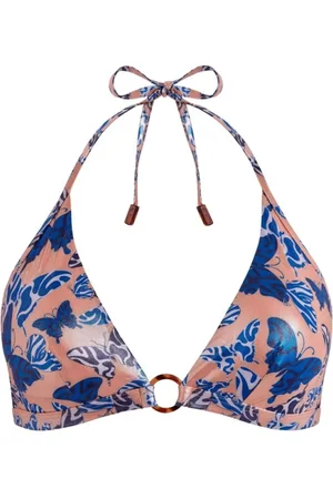 Vilebrequin Stroje kąpielowe, Kobieta, Wielobarwność, L, Disco Butterfly Neckholder Góra bikini dla kobiet