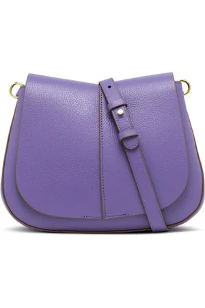 Gianni chiarini Torebki, Kobieta, Fioletowy, ONE SIZE, Len, Helena Round