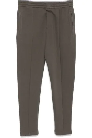 Emporio Armani Spodnie, Mężczyzna, Szary, S, Brązowe Spodnie Capsule z Kieszeniami