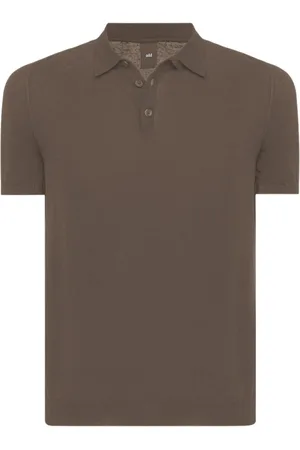 add Swetry, Mężczyzna, brązowy, S, Lekki Sweterkowy Polo