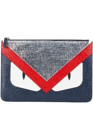 Fendi Pre-owned, Kobieta, Niebieski, ONE SIZE, Skóra, Pre-owned Leather clutches