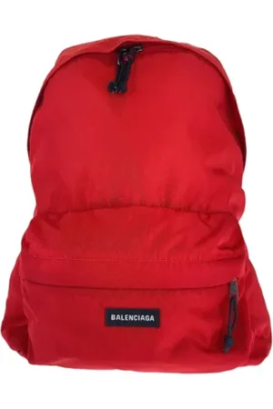 Balenciaga Pre-owned, Mężczyzna, Czerwony, ONE SIZE, Nylon, Pre-owned Canvas backpacks