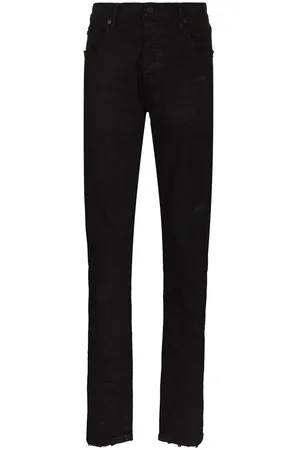 Purple Brand Jeansy, Mężczyzna, Czarny, W33, Czarne Jeansyy Skinny Cut z Bawełny