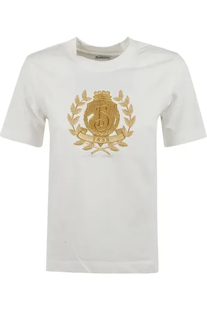 Burberry Koszulki, Kobieta, Biały, XS, Jerseywear T-shirty i Pola