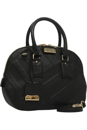 Burberry Pre-owned, Kobieta, Czarny, ONE SIZE, Skóra, Pre-owned Skórzane torebki