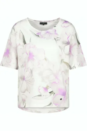 monari Bluzki, Kobieta, Różowy, M, Stylowy T-shirt - Trendy Design