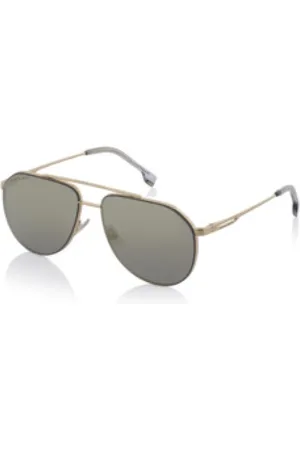 HUGO BOSS Akcesoria, Mężczyzna, Żółty, ONE SIZE, Stylowe okulary przeciwsłoneczne