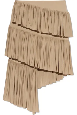 Alaïa Spódnice, Kobieta, Beżowy, S, Asymetryczna spódnica