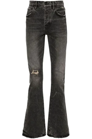 Purple Brand Jeansy, Mężczyzna, Czarny, W30, Denim, Czarne Dżinsy Bootcut