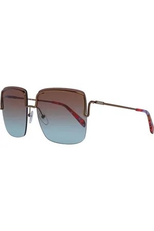 Emilio Pucci Akcesoria, Kobieta, brązowy, ONE SIZE, Brązowe Okulary Przeciwsłoneczne Kwadratowe Kobiety Wielokolorowy Gradient