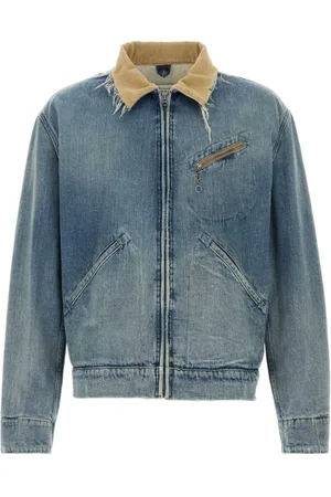 Maison Margiela Kurtki, Mężczyzna, Niebieski, M, Kurtka Dżinsowa Blezery i Kamizelki