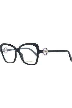 Emilio Pucci Akcesoria, Kobieta, Czarny, ONE SIZE, Czarne Okulary Optyczne Damskie Styl Motyla