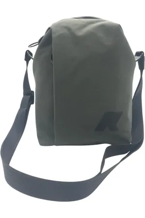 K-Way Torebki, Mężczyzna, Zielony, ONE SIZE, Nylon, Torba na ramię z zamknięciem na zamek błyskawiczny