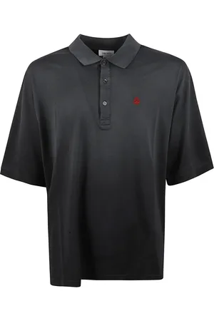 Alexander McQueen Koszulki, Mężczyzna, Czarny, S, Czarne Oversized Polo T-shirty i Pola