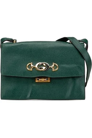Gucci Pre-owned, Kobieta, Zielony, ONE SIZE, Skóra, Pre-owned Leather crossbody-bags