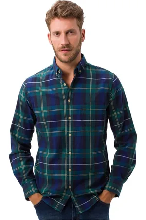 Brax Koszule, Mężczyzna, Zielony, M, Męska Koszula Casual Style Dries