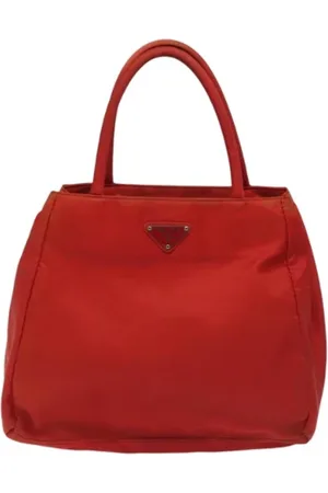 Prada Pre-owned, Kobieta, Czerwony, ONE SIZE, Nylon, Pre-owned Nylon handbags
