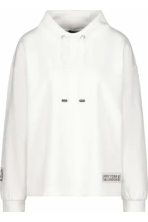 monari Bluzy, Kobieta, Biały, M, Stylowy Sweter Pullover