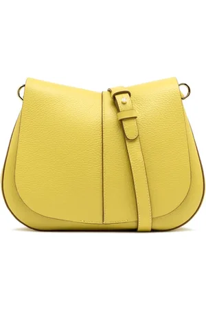 Gianni chiarini Torebki, Kobieta, Żółty, ONE SIZE, Len, Helena Round