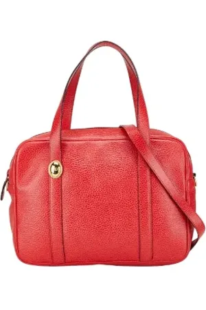Dior Pre-owned, Kobieta, Czerwony, ONE SIZE, Skóra, Pre-owned Skórzane torebki